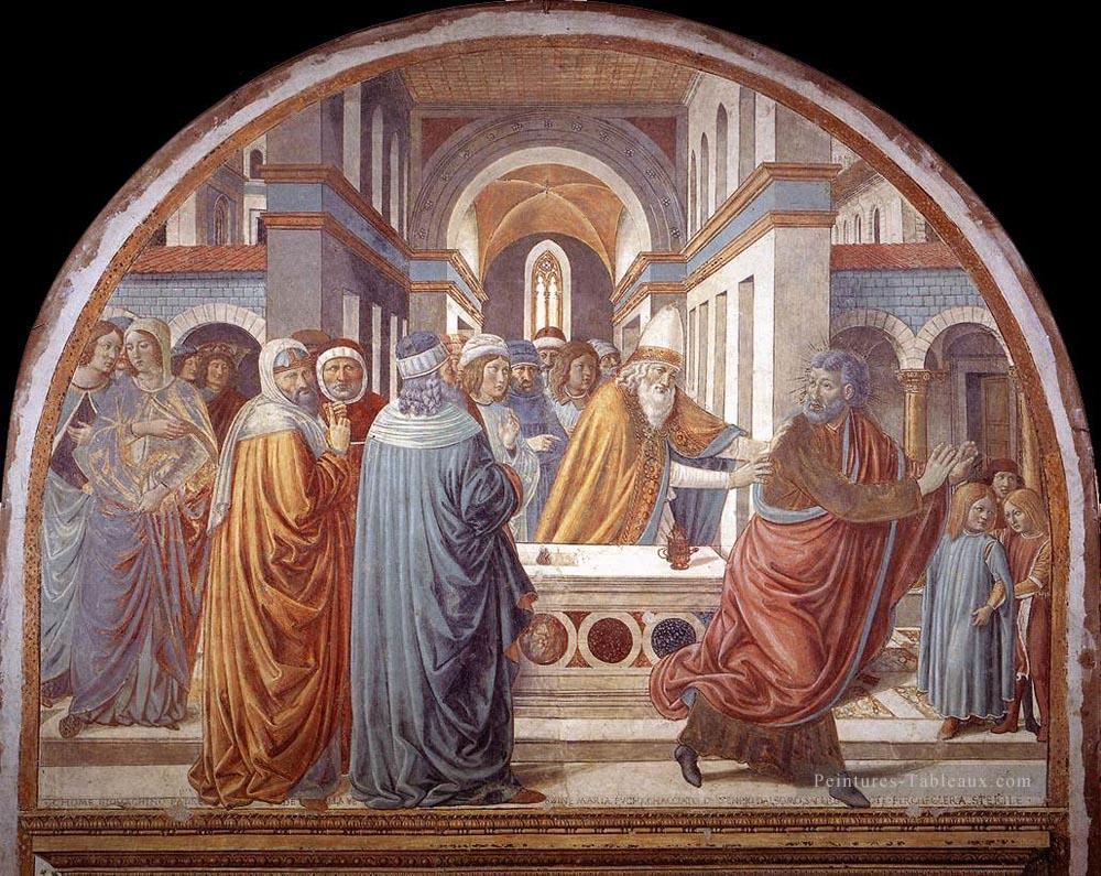 Expulsion de Joachim du Temple Benozzo Gozzoli Peintures à l'huile